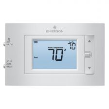 Emerson Thermostat - 1H/1C Conventional, 1H/1C Heat Pump, No Autochangeover, No Programming - 1F83C-11NP