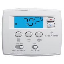 Emerson Thermostat - 1H/1C Conventional, 1H/1C Heat Pump, No Autochangeover, No Programming (6 Pack) - 1F86EZ-0251