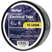 Electrical Tape (PVC) - 3/4 in. x 66 ft. (Pack of 100)