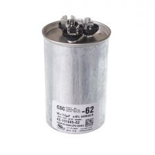Protech Dual Round Capacitor - 45/7.5 uF, 440 VAC, 2.625 x 4.750 in. - 43-101665-62