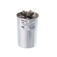 Protech Dual Round Capacitor - 60/10 uF, 440 VAC, 2.620 x 3.940 (max.) in. - 43-25133-37