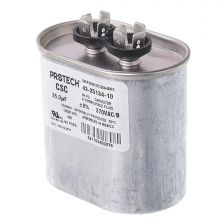 Protech Single Oval Capacitor - 35 uF, 370 VAC, 1.910 x 2.910 x 3.940 (max.) in. - 43-25134-10