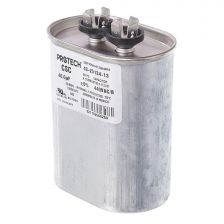 Protech Single Oval Capacitor - 40 uF, 440 VAC, 1.910 x 2.910 x 3.940 (max.) in. - 43-25134-13