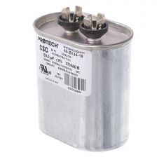 Protech Single Oval Capacitor - 50 uF, 370 VAC, 1.910 x 2.910 x 4.140 (max.) in. - 43-25134-18
