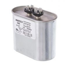 Protech Single Oval Capacitor - 50 uF, 440 VAC, 1.970 x 3.660 x 3.350 (max.) in. - 43-25134-20