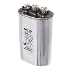 Protech Dual Oval Capacitor - 30/5 uF, 370 VAC, 1.890 x 2.900 x 3.940 (max.) in. - 43-25135-02
