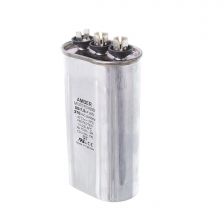Protech Dual Oval Capacitor - 55/7.5 uF, 370 VAC, 1.890 x 2.900 x 4.920 (max.) in. - 43-25135-06