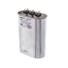 Protech Dual Oval Capacitor - 55/10 uF, 440 VAC, 1.970 x 3.670 x 5.750 (max.) in. - 43-25135-13
