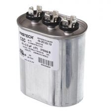 Protech Dual Oval Capacitor - 40/3 uF, 370 VAC, 1.890 x 2.900 x 3.940 (max.) in. - 43-25135-19