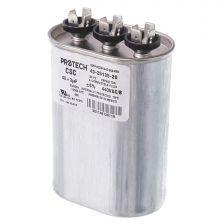 Protech Dual Oval Capacitor - 40/3 uF, 440 VAC, 1.890 x 2.900 x 4.920 (max.) in. - 43-25135-20