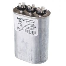 Protech Dual Oval Capacitor - 40/5 uF, 440 VAC, 1.890 x 2.900 x 4.920 (max.) in. - 43-25135-21