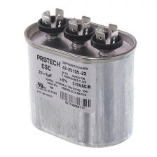 Protech Dual Oval Capacitor - 20/3 uF, 370 VAC, 1.890 x 2.900 x 2.950 (max.) in. - 43-25135-23