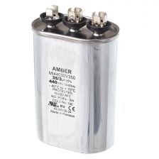 Protech Dual Oval Capacitor - 35/3 uF, 440 VAC, 1.890 x 2.900 x 4.920 (max.) in. - 43-25135-24