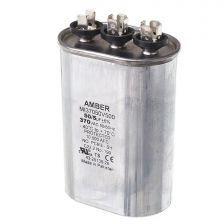 Protech Dual Oval Capacitor - 50/5 uF, 370 VAC, 1.890 x 2.900 x 4.920 (max.) in. - 43-25135-26