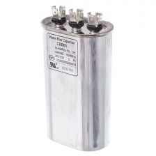 Protech Dual Oval Capacitor - 50/5 uF, 440 VAC, 1.970 x 3.670 x 5.750 (max.) in. - 43-25135-27