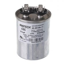 Protech Single Round Capacitor - 30 uF, 370 VAC, 2.120 x 3.940 (max.) in. - 43-25136-11