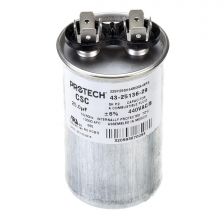 Protech Single Round Capacitor - 25 uF, 440 VAC, 1.890 x 3.940 (max.) in. - 43-25136-29
