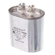 Protech Single Oval Capacitor - 25 uF, 370 VAC - 43-25138-02