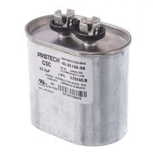 Protech Single Oval Capacitor - 40 uF, 370 VAC - 43-25138-06