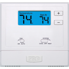 Pro1 T601-2 Non-Programmable Thermostat (GE/HP: 1H/1C) Pack of 10