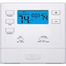 Pro1 T605-2 Thermostat - 1H/1C Conventional, 1H/1C Heat Pump, No Autochangeover, 5/1/1 Programming (10 Pack)