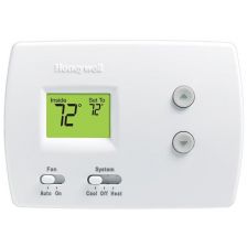 Honeywell Thermostat - 2H/1C Heat Pump, No Autochangeover, No Programming - TH3210D1004