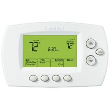 Honeywell Thermostat - 1H/1C Conventional, 1H/1C Heat Pump, Autochangeover, 5/2, 5/1/1 Programming - TH6110D1021